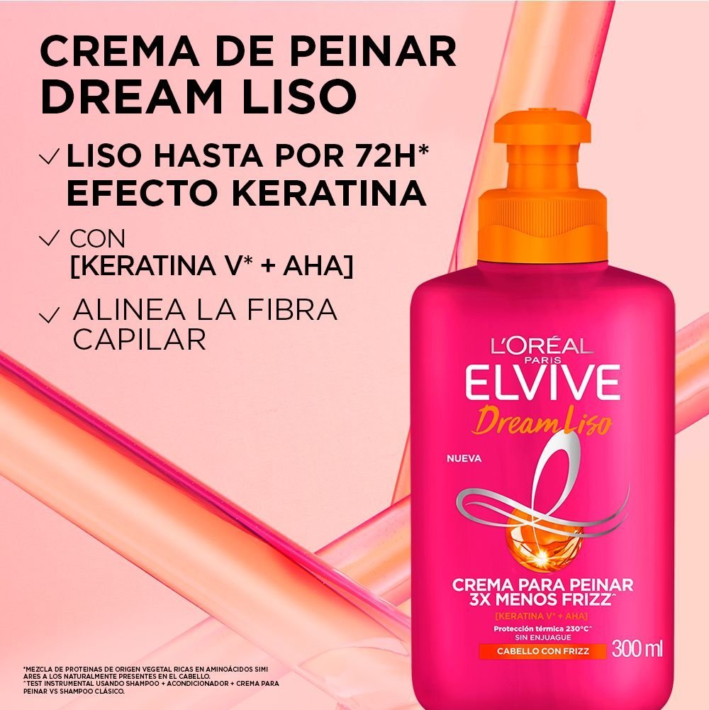 Crema para Peinar Elvive Dream Liso
